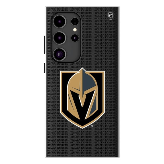 Keyscaper Vegas Golden Knights Text Backdrop Galaxy Magnetic Bump Case