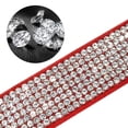 thumbnail image 3 of Didog Rhinestone Bling Leather Dog & Cat Collar - Flocking Sparkly Crystal Diamonds Studded - Cute Double Bowknot for Pet Show & Daily Walking, 3 of 5