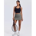 thumbnail image 3 of PINSPARK Womens Tennis Skirt Pleated Athletic Skirts Lightweight Golf Skorts with Shorts Pockets, 3 of 6