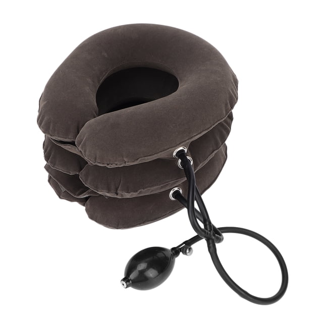 Dispositivo de tracción para el cuello inflable BuyWeekMX color Gris