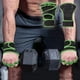 thumbnail image 5 of Guantes de entrenamiento de medio dedo | Palma de silicona antideslizante | Malla transpirable | Muñequera | Prevención de callos | Levantamiento de pesas unisex Ciclismo Cross Training Fitness |, 5 of 5