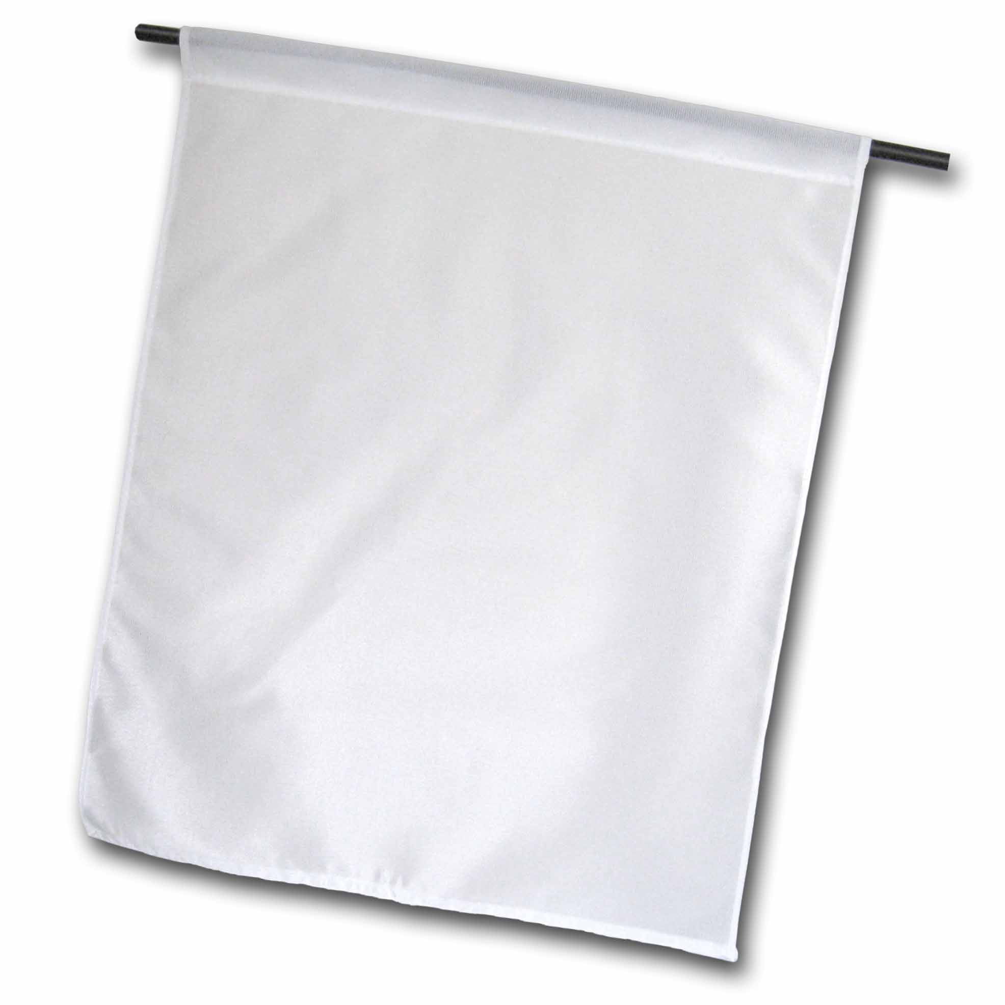 3dRose Pure white bright colorless plain simple one single solid white color Garden Flag, 18