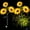 3-head ×2, variant on 2 Pack Sunflower Solar Lights Outdoor | Garden Pathway & Yard Decor | 3-Head Flower Lights with Adjustable Stems | Waterproof IP65 | Automatic On/Off for Patio & Backyard
