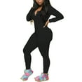 thumbnail image 3 of Women's One Piece Onsie Ugly Christmas Pajamas Print Jumpsuit Sleepwear Romper Plus Size, 3 of 5