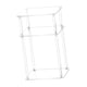 thumbnail image 4 of Mesa auxiliar de acrílico de 3 niveles, mesa auxiliar decorativa, mesa de noche transparente, mesa de noche para entrada de espacios pequeños, 4 of 9