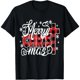 thumbnail image 1 of Playera de Mujer Merry Christ Mas Tema Navideño Christian Jesus Christmas PJs Xmas Pajamas Talla Extra Grande S-4XL Negra, 1 of 7
