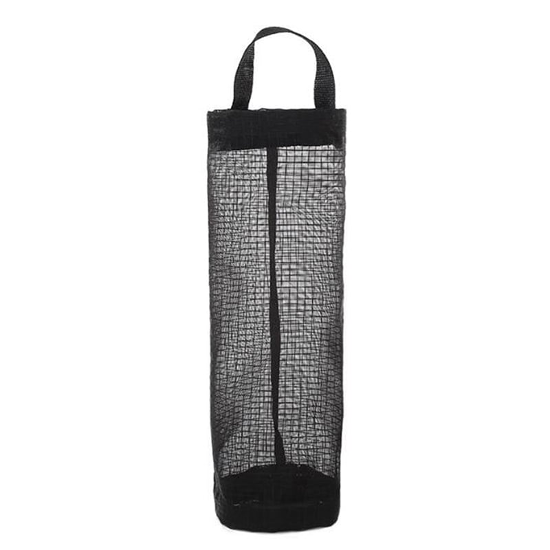 Household Bathroom PVC Mesh Wall Hanging Grocery Bag Holder Storage Container 