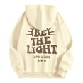 thumbnail image 5 of Womens Hoodie 2025 Be The Light Christian Hoodies with Pockets Hooded Sweatshirt Hoodie Women Pullover, 5 of 6