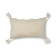 thumbnail image 2 of Better Homes & Gardens Woven Tufted Decorative Pillow, size 14" x 24", Oblong, Beige, 2 of 4
