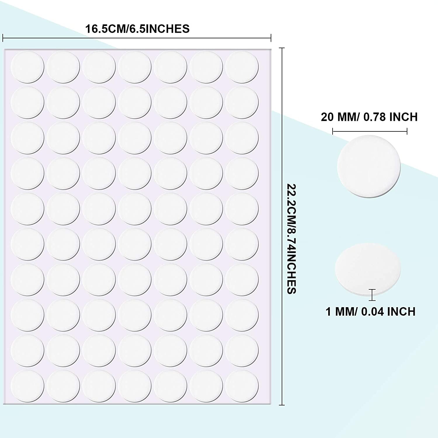 Clear Sticky Tack Removable Round Putty Reusable Transparent Double-Sided  Round No Traces Adhesive Sticker for Christmas Festival Decoration, Metal,  Glass, Wall, Ceramic, Wood (350 Pieces,20 mm) - Walmart.ca