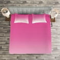 thumbnail image 3 of Ambesonne Ombre Quilted Bedspread Set 3 Pcs, Digital Hot Pink Design, King Size, Pink, 3 of 3