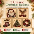 thumbnail image 2 of 2027 DIY Christmas Pearl Diamond Painting Art Kit with Frame, 3D Pearl Art Craft Kits for Adults Beginner, Holiday Gemstone Diamond Dots Beads for Home Wall Decor, Stress Relieving, 2 of 8