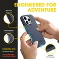 thumbnail image 3 of OtterBox iPhone 16 Pro Commuter Series MagSafe Case - Thin & Tough, Dual Layer with Port Protection and Built-In Anchors - Blue & Black, 3 of 8