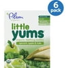Plum Organics Little Yums Spinach, Apple & Kale Organic Teething Wafers, 0.5 oz, 6 count, (Pack of 6)