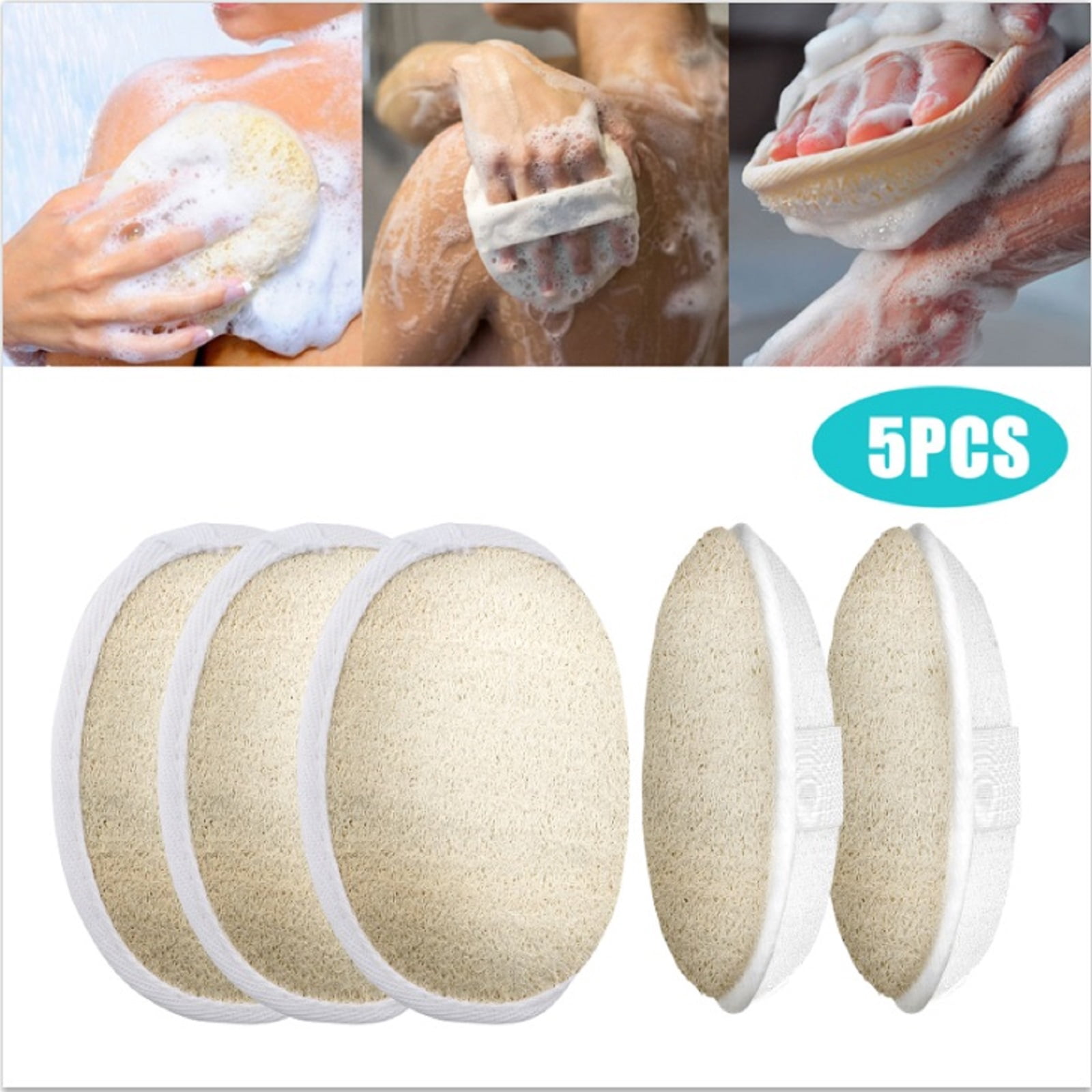 100% Cotton Spa Body Pouf for natural exfoliation Handmade