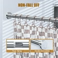 thumbnail image 3 of TITGIPE No Drill Telescopic Shower Curtain Rod | 26-76" Adjustable Anti-Skid Spring Tension Rod | Rust-Resistant Stainless Steel | shower rods for bathroom, 3 of 8