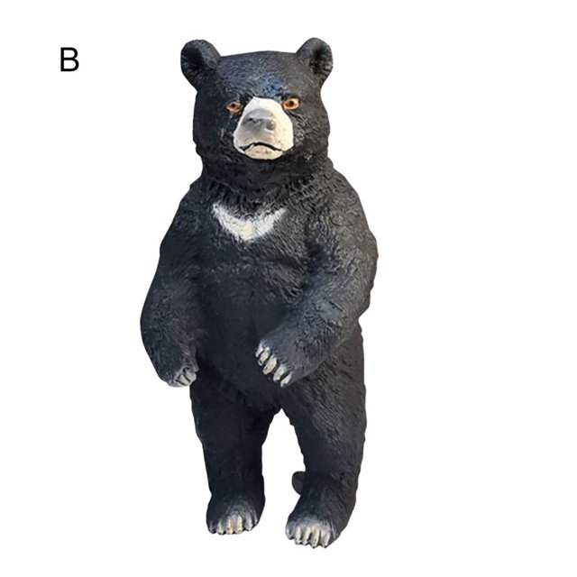Black Bear Model Black Bear Model Funny High Simulation Safe Material Animal Black Bear Model for Kids