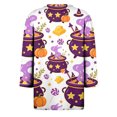 thumbnail image 5 of MVRLSH Womens Tops Shirts Blouse Casual Halloween Graphic Printed 3/4 Sleeve V Neck Loose Fit Blouses, 5 of 5