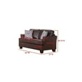 thumbnail image 4 of KB 2053BR-L 39 x 63 x 37 in. Living Room Love Seat - Brown, 4 of 4
