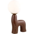 thumbnail image 2 of Livabliss Opal Cottage Accent Table Lamp, 17-inch, Brown with White Shade, 2 of 5