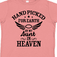 thumbnail image 4 of Inktastic Handpicked for Earth by My Aunt in Heaven with Angel Wings Boys or Girls Toddler T-Shirt, 4 of 5