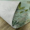 thumbnail image 4 of Ambesonne Sage Green Place Mats Set of 4, Jade Tone Exotic Leaves, Standard Size, Cadet Blue Teal Salmon, 4 of 5