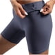 thumbnail image 3 of Jacenvly New Womens Shorts Clearance Summer Fashion Solid Mid Waisted Yoga Shorts Breathable Expandable Waist Women Yoga Shorts, 3 of 6