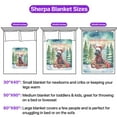 thumbnail image 5 of Merry Christmas Santa Reindeer Antlers Scottish Terrier Sleigh Xmas Winter Holiday Cozy Sherpa Blanket Scottie Dog Lover Gifts Warm Soft Throw Blanket - 00023, 5 of 5