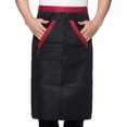 thumbnail image 1 of Delantal de cintura de chef, delantal de cintura de chef de 2 piezas, medio delantal para hombres, medio delantal de trabajo de chef, confiable y duradero, 1 of 8
