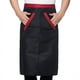 thumbnail image 1 of Delantal de chef de 2 piezas, suave, absorbente de humedad, transpirable, de poliéster, para hombre, con bolsillos, para hotel, restaurante, bar, color negro, 1 of 12