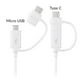 thumbnail image 2 of Cable USB para Samsung original Type C y Type V8 Blanco Samsung Cable USB, 2 of 2