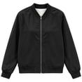 thumbnail image 4 of Enjoytime Fall Jackets for Women Stand Collar Zip Up Bomber Jackets Trendy Lightweight Casual Long Sleeve Outerwear, 4 of 7
