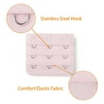 thumbnail image 4 of INSPIRE CHIC Lady Elastic 3 Rows 3 Hooks Back Band Extension Strap Bra Extender Pink, 4 of 5