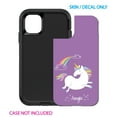 thumbnail image 2 of DistinctInk Custom SKIN / DECAL compatible with OtterBox Defender for iPhone 11 (6.1" Screen) - Unicorn - Rainbown - Magic - Purple, 2 of 5