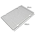 thumbnail image 1 of MYG Stainless Steel Cooling Rack Set - Versatile Baking Grill Pan for Oven, BBQ & Kitchen - Rust-Proof Wire Grid Drip Dry Rack for Bread,Cake,Biscuit - Dishwasher Safe (197g) (grid 19mm), 1 of 10