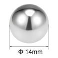 thumbnail image 2 of Uxcell Billes de Roulement Métriques en Acier Inoxydable 304 Grade G100 Billes de Précision 14 mm /0,55 Pouces, 2 of 5