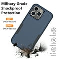 thumbnail image 6 of for iPhone 15,15 Pro,15 Plus,15 Pro Max Case,Heavy Duty Shockproof Dual Layer Rugged Full-Body Protective Phone Cover,2 in 1 Silicone Rubber Phone Case for iPhone 15 Pro 6.1" - Blue 2023, 6 of 6