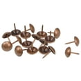 thumbnail image 2 of Uxcell 12mm Head Dia Copper Tone Round Thumb Upholstery Nails Tacks, 50 Pack, 2 of 5