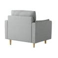 thumbnail image 5 of Studio Living Stockholm Modern Accent Chair, Light Gray Woven Fabric, 5 of 8