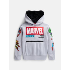Marvel Heroes Little Boys Zipper Fleece Hoodie