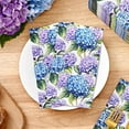 thumbnail image 2 of 100PCS Hydrangea Floral Napkins, 3 Ply Disposable Hand Towels for Bathroom, Floral Paper Napkins Disposable Dinner Napkins for Spring Wedding Baby Shower Bridal Shower Birthday Party Supplies, 2 of 18