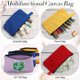 thumbnail image 5 of LMHF 60 Pieces Canvas Makeup Bags Bulk Cute Travel Cosmetic Bags Makeup Pouch Multipurpose Blank Small Toiletry Bag DIY with Zipper for Travel Women Teens,15 Colors(9.8 x 5 x 2 Inch), 5 of 5