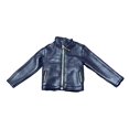 thumbnail image 3 of MERIGLARE 1/6 PU Leather Jacket, Miniature Costume, Stylish Retro Fancy Dress for 12'' Male Dolls, Figure, Accessories Costume blue, 3 of 8