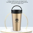 thumbnail image 4 of Xingzhi Tasse Thermique Réutilisable Réutilisable et Réduit les Déchets Élégant Durable Dégradé Or 500ml 1Ensemble, 4 of 6