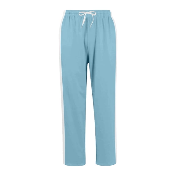 oqasdz Men's Pants Solid Color Winter Thermal Straight Leg Lightweight Sports Stretch Lined Trousers with Drawstring Casual Loose Fit Dailywear