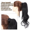 thumbnail image 6 of Benehair Clip in Ponytail Hair Extensions Human Hair Ponytail Wrap Around Remy Hair One Piece Human Hair Extensions Jet Black 18inch 90g Body Wave Curly Pony Tail, 6 of 10