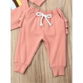 thumbnail image 4 of Aunavey Baby Girl Clothes Kids Outfits Rainbow Sweatshirt T-shirt Ruffle Long Pants 2pcs-Set Clothing, 4 of 6