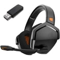 thumbnail image 1 of Auriculares inalámbricos para juegos con micrófono para PS5, PS4, PC, Mac, Auriculares Gamer 3 en 1 con micrófono, Inalámbricos de 2,4 GHz para consola Playstation, Modo Bluetooth para Switch, Modo, 1 of 5