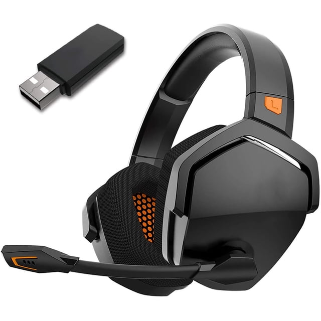 Auriculares inalámbricos para juegos con micrófono para PS5, PS4, PC, Mac, Auriculares Gamer 3 en 1 con micrófono, Inalámbricos de 2,4 GHz para consola Playstation, Modo Bluetooth para Switch, Modo