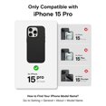 thumbnail image 4 of Funda de teléfono MOFT diseñada para iPhone 15 Pro de piel vegana, 4 of 7